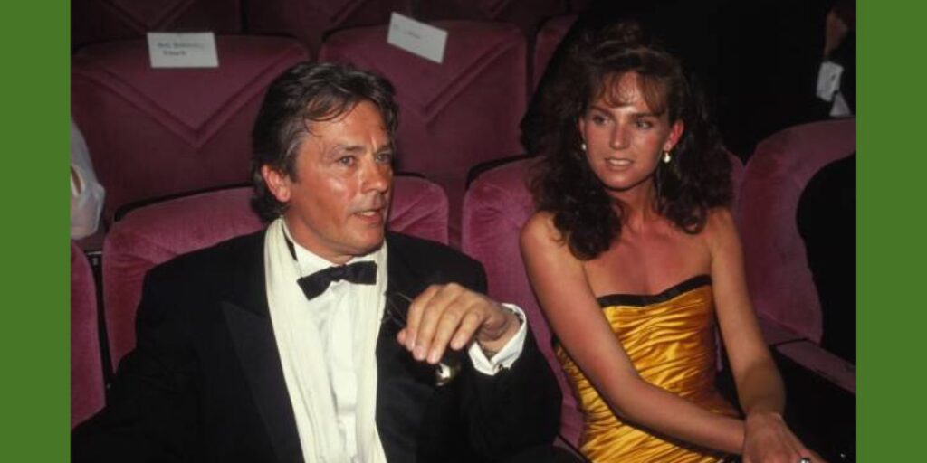 Rosalie van Breemen et Alain Delon